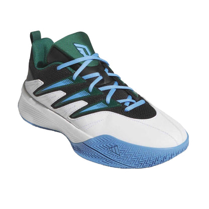 White - Pack Shot - Adidas Childrens-Kids Dame Certified 3 Basketball Shoes
