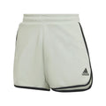 Green - Front - Adidas Womens-Ladies Contrast Binding Shorts