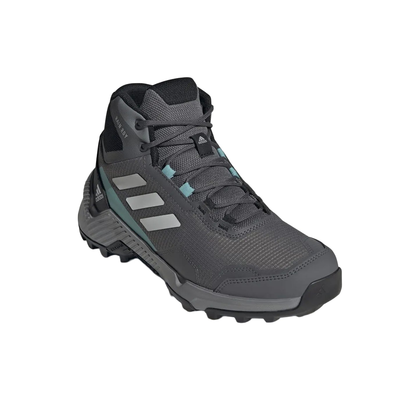 Grey Five-Dash Grey-Core Black - Front - Adidas Womens-Ladies Eastrail 2.0 Rain.RDY Mid Cut Hiking Shoes