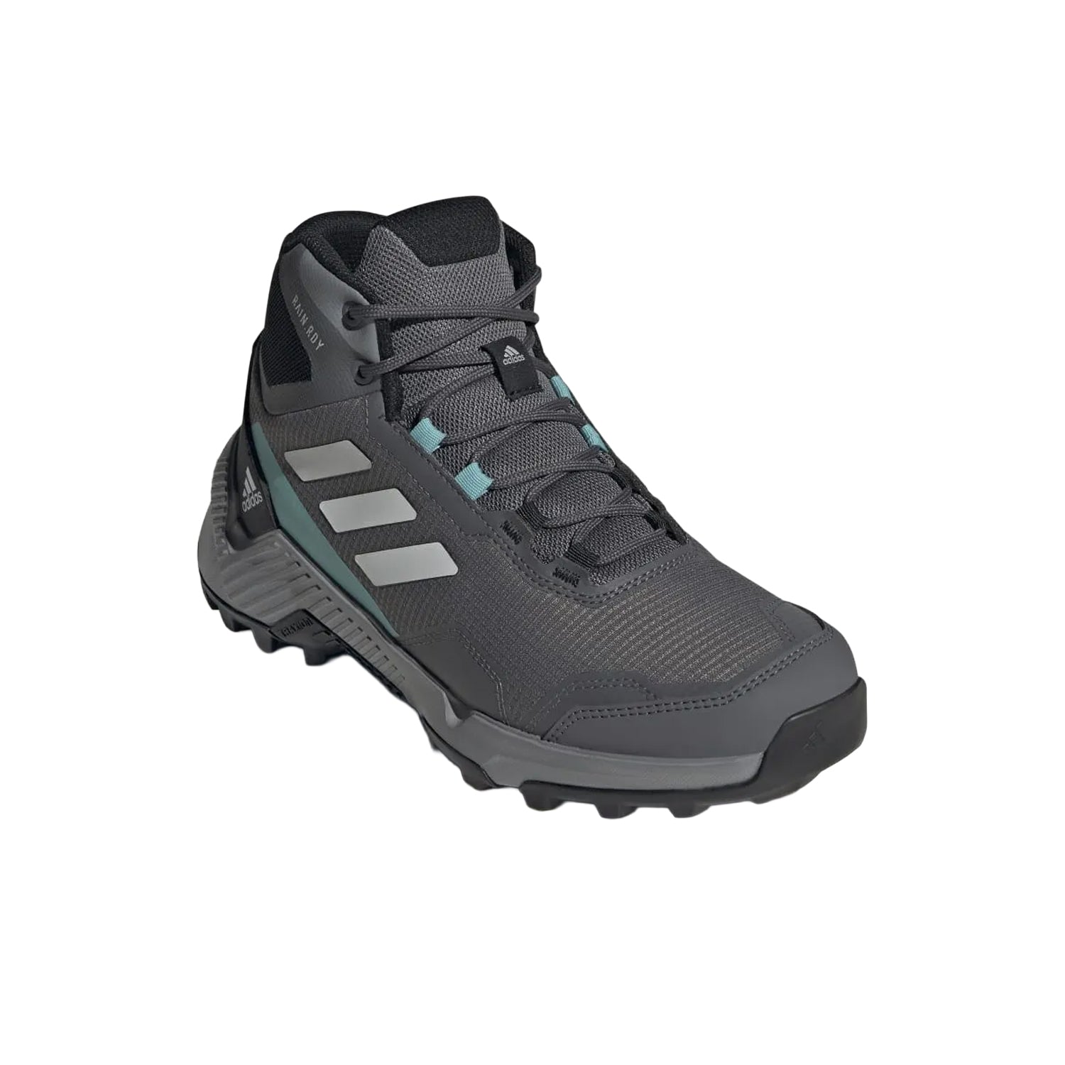 Grey Five-Dash Grey-Core Black - Front - Adidas Womens-Ladies Eastrail 2.0 Rain.RDY Mid Cut Hiking Shoes