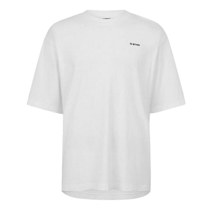 White - Front - G-Star Mens Thinkman Regular T-Shirt