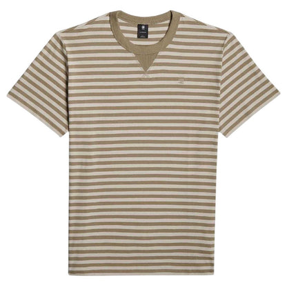 Green - Front - G-Star Mens Striped T-Shirt