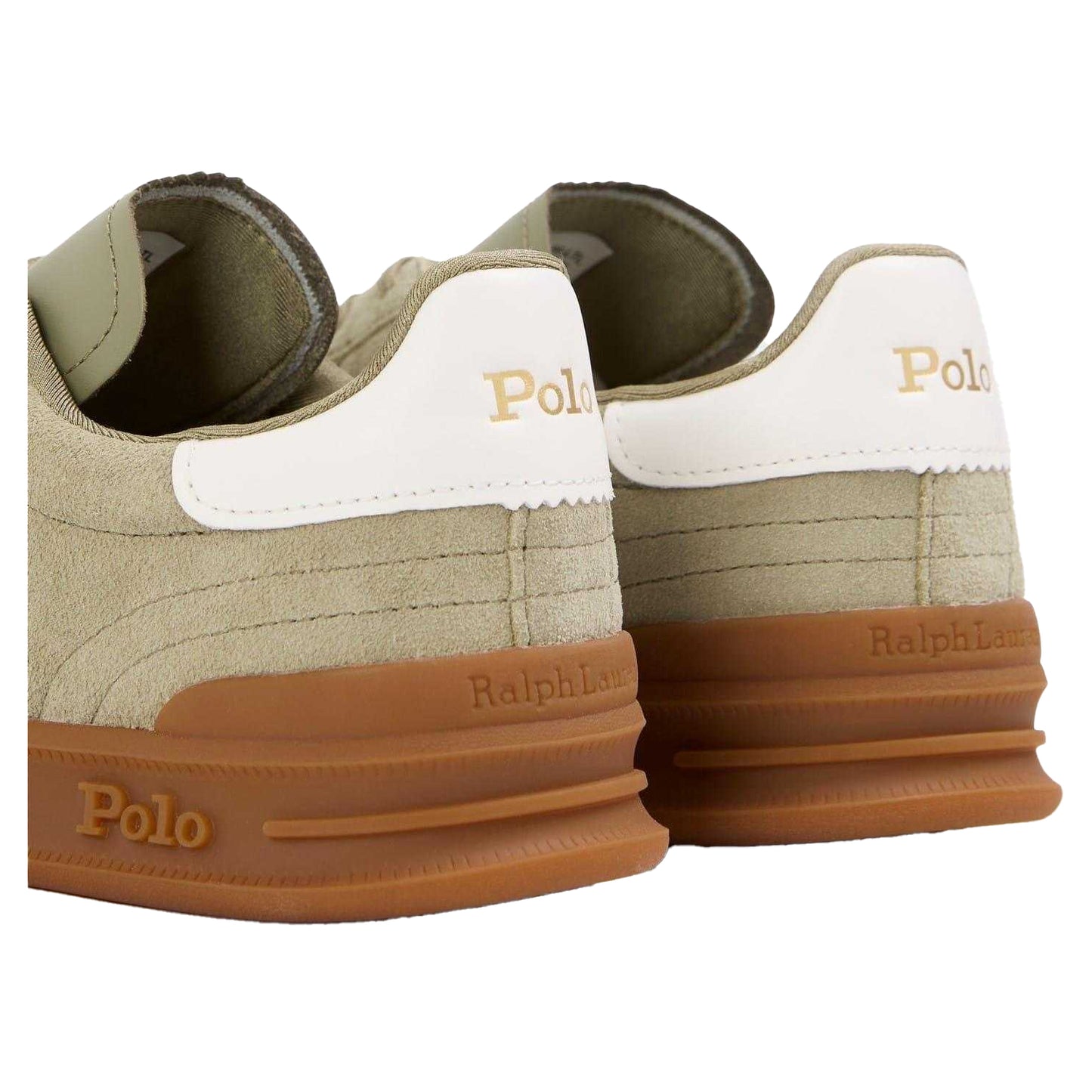 Sage Green - Lifestyle - Ralph Lauren Womens-Ladies Heritage Aera Leather Court Trainers