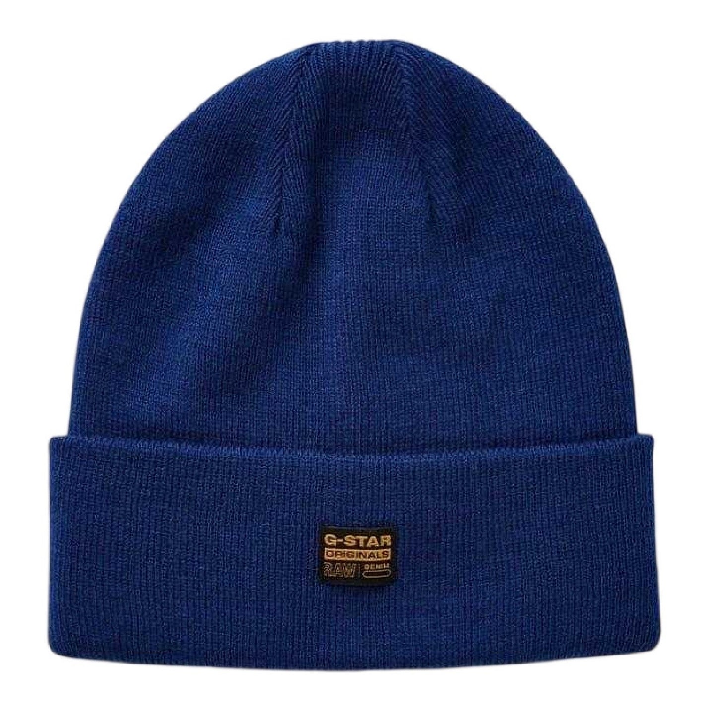 Ballad Blue - Front - G-Star Mens Effo Ribbed Casual Beanie
