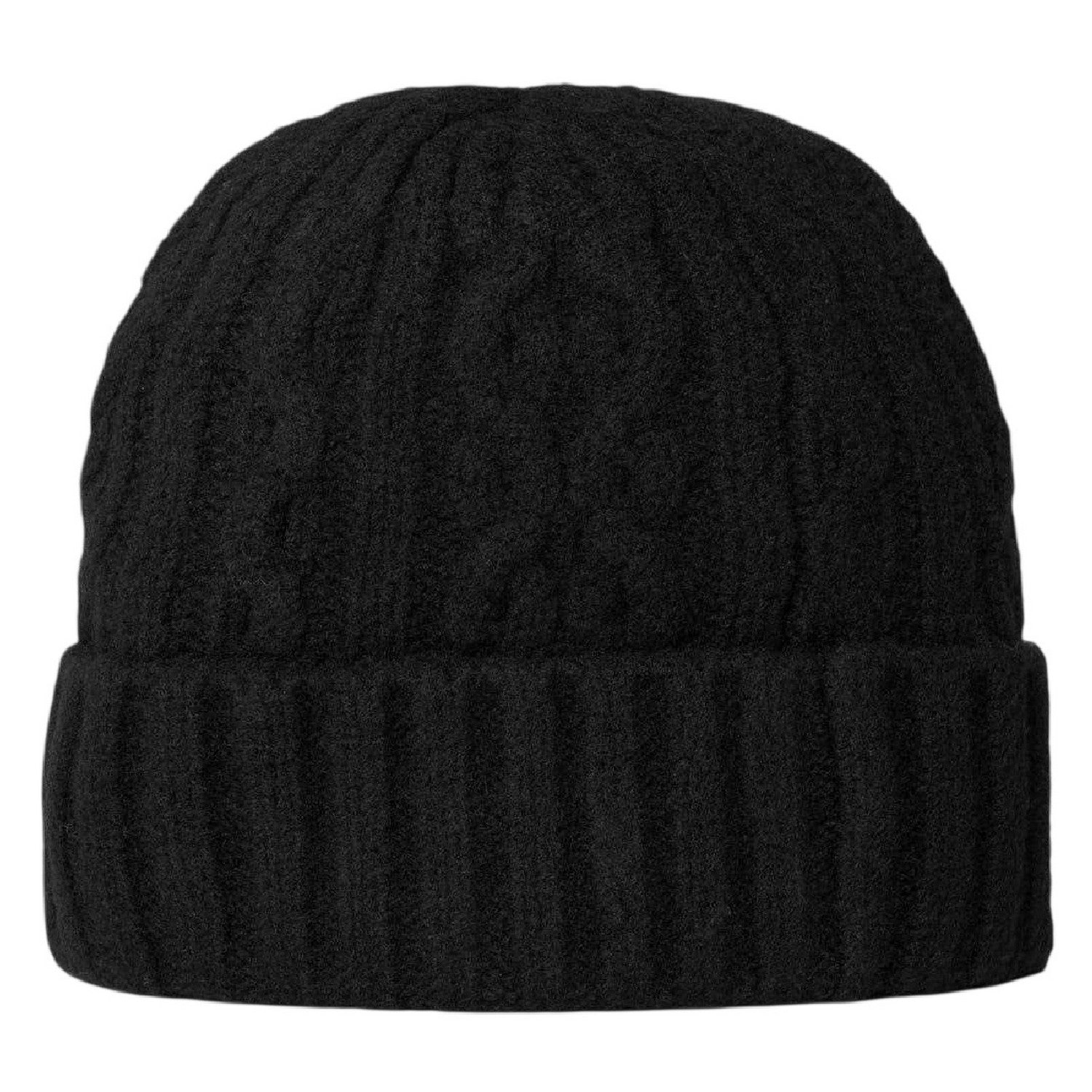 Black - Back - Coach Womens-Ladies Cable Knit Beanie