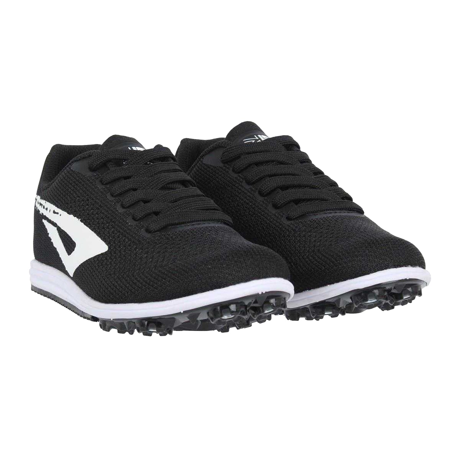 Black-White - Pack Shot - Karrimor Childrens-Kids Running Spike Trainer