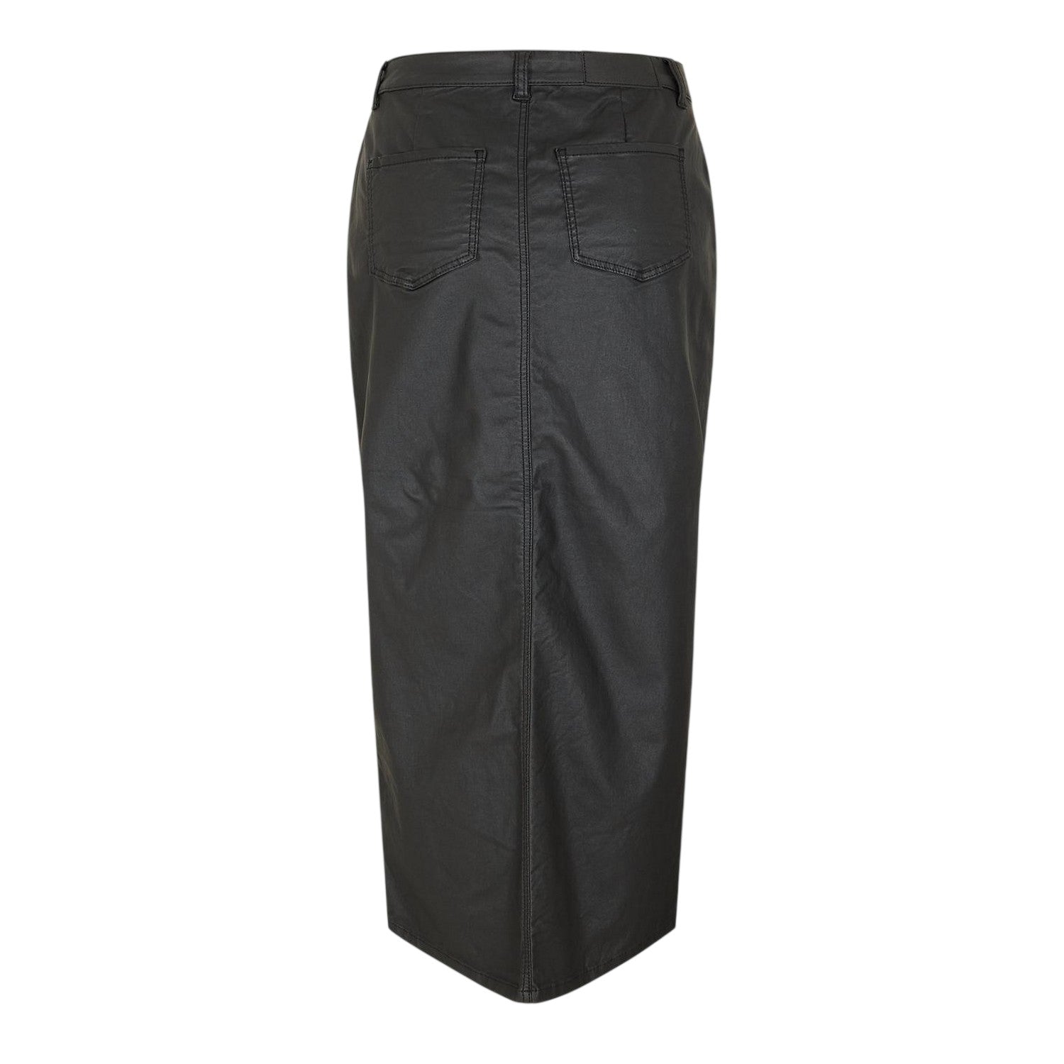 Black - Back - Noisy May Womens-Ladies Coated Regular Maxi Skirt