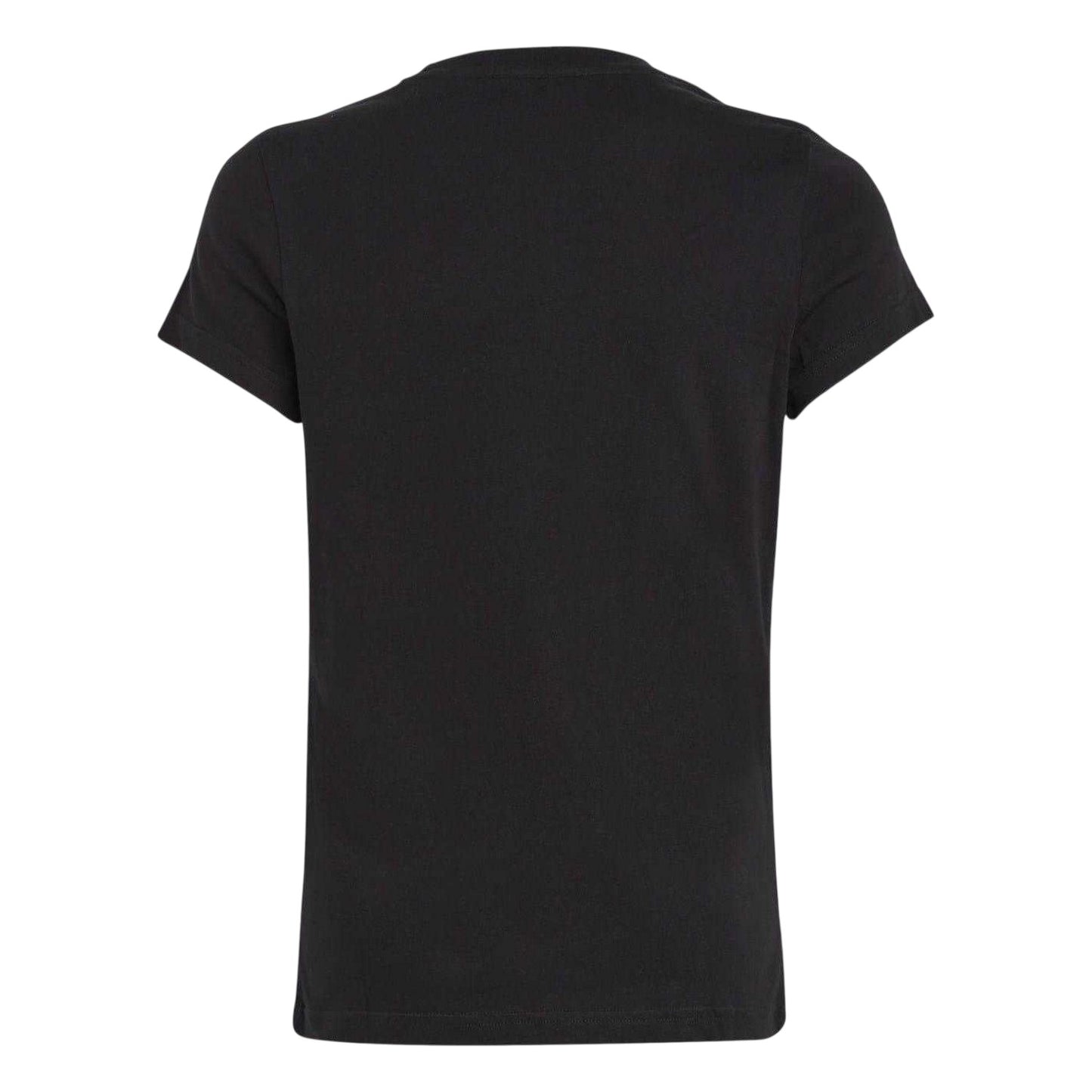 Black - Back - Adidas Girls Essentials Linear T-Shirt
