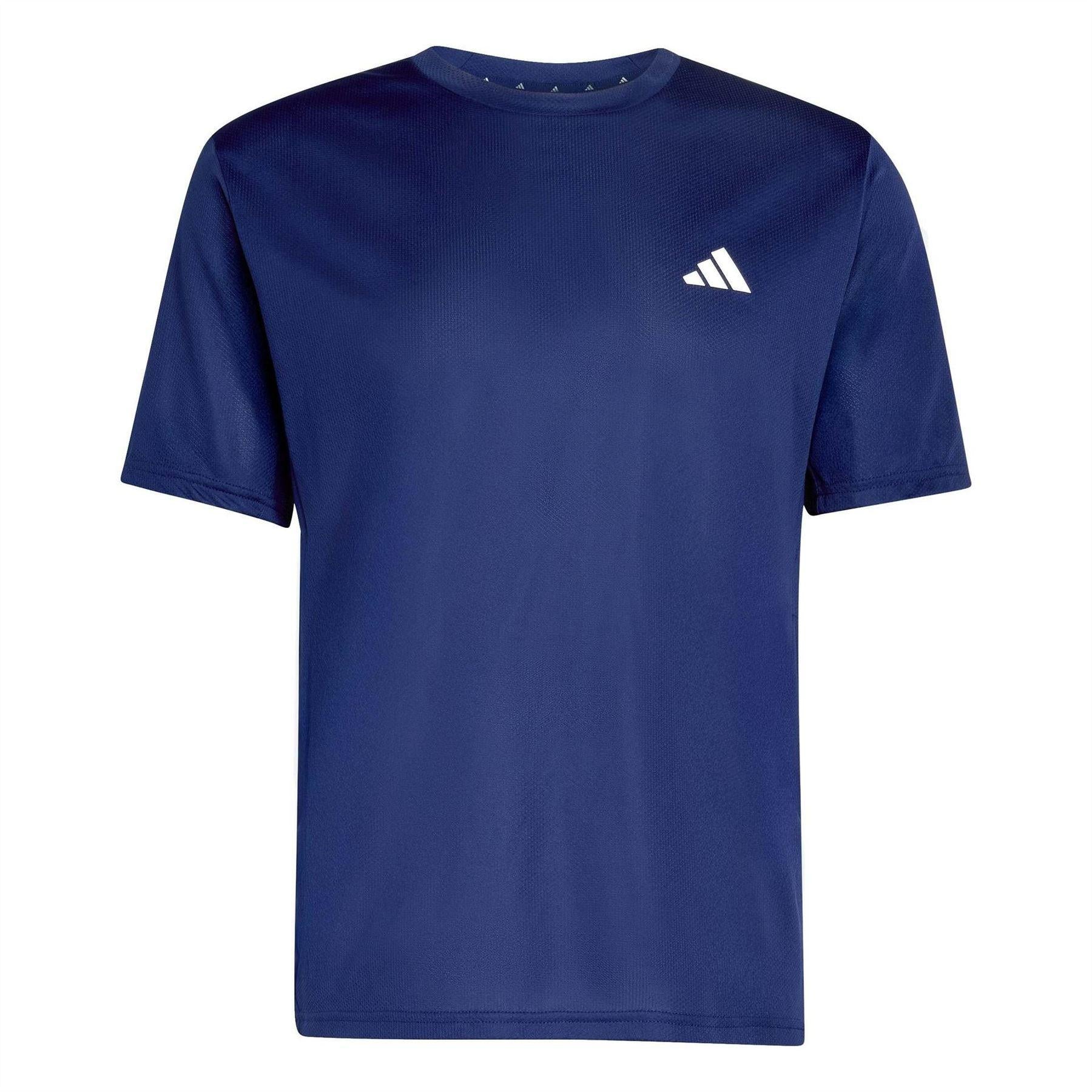 Navy - Back - Adidas Mens Essentials Training T-Shirt