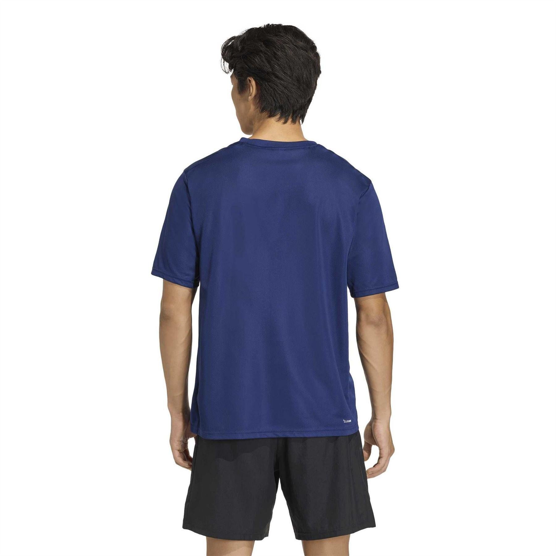 Navy - Lifestyle - Adidas Mens Essentials Training T-Shirt
