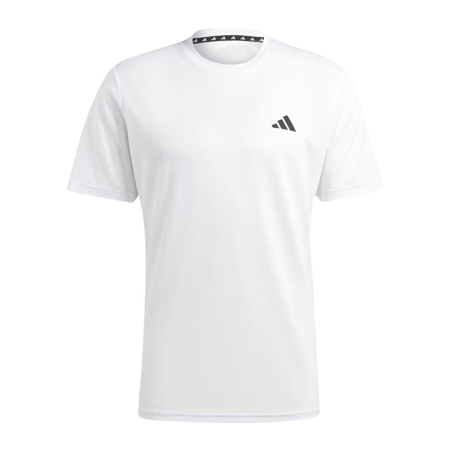 White-Black - Front - Adidas Mens Essentials Training T-Shirt