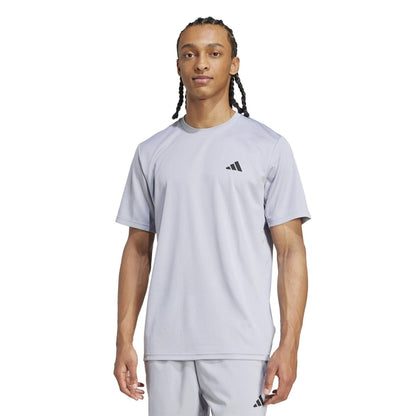 Halo Grey-Black - Back - Adidas Mens Essentials Training T-Shirt