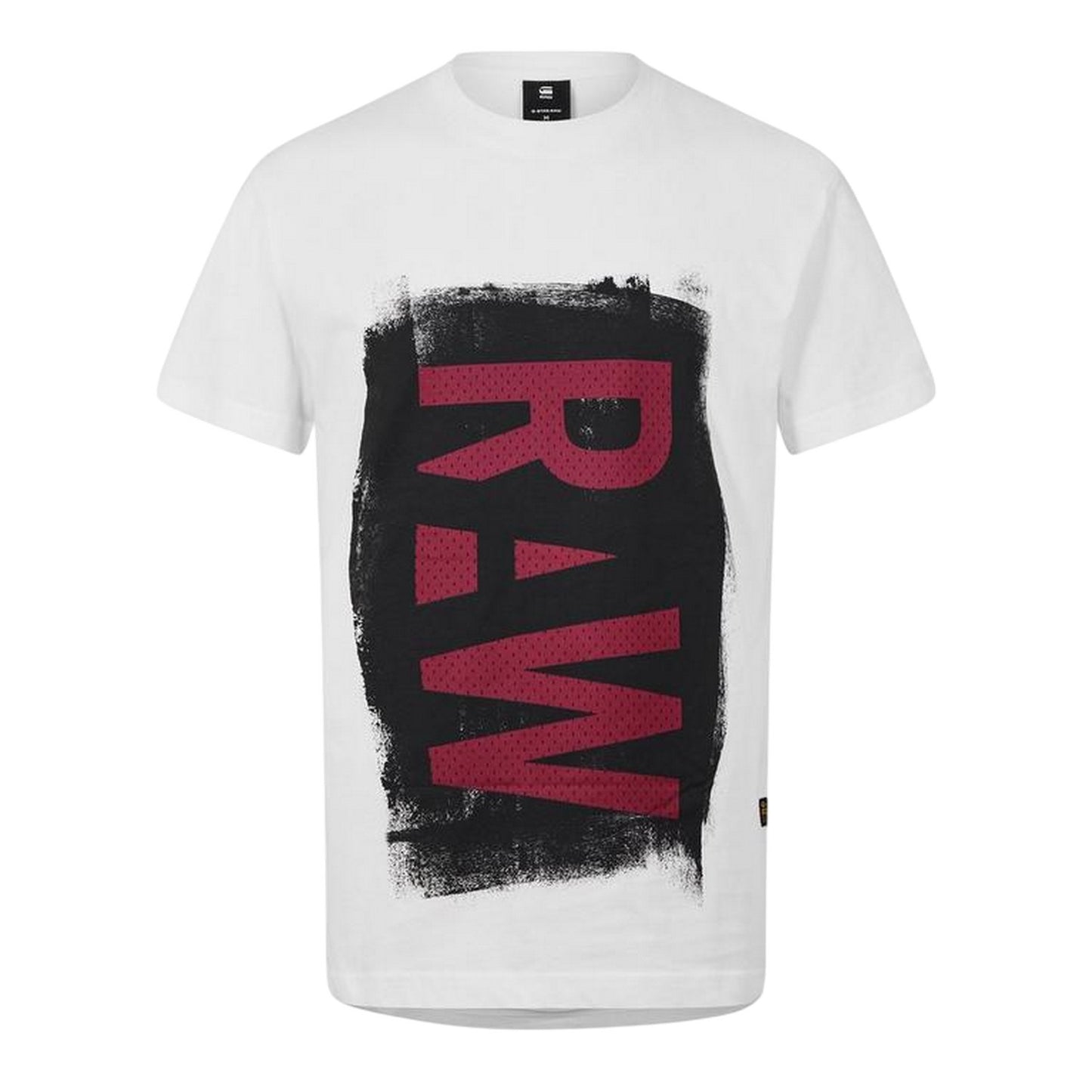 White - Front - G-Star Mens Raw Painted T-Shirt