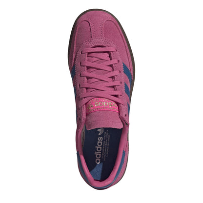 Shock Pink-Blue - Pack Shot - Adidas Childrens-Kids Handball Spezial Cow Suede Trainers