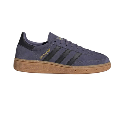 Violet-Black - Front - Adidas Childrens-Kids Handball Spezial Cow Suede Trainers