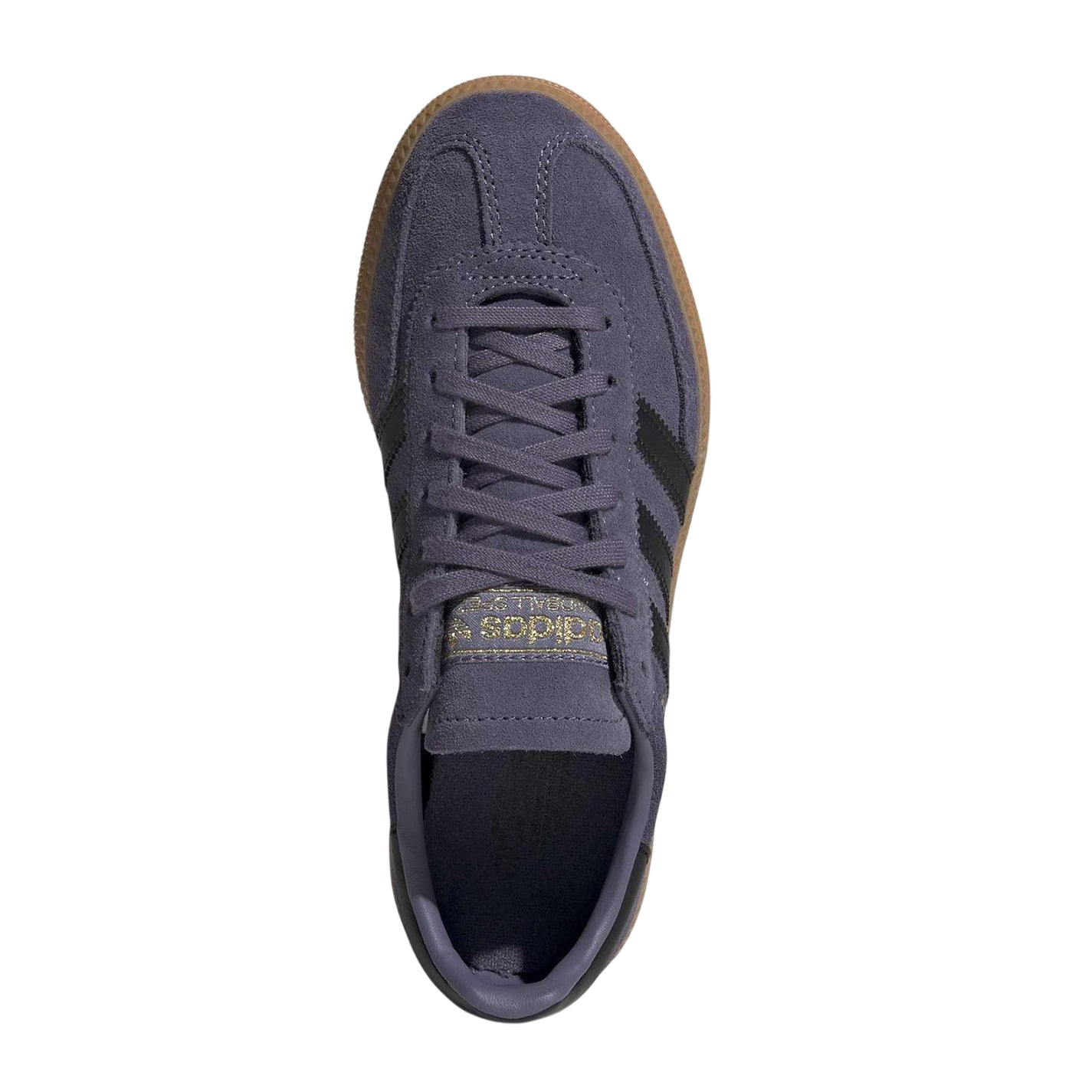 Violet-Black - Pack Shot - Adidas Childrens-Kids Handball Spezial Cow Suede Trainers