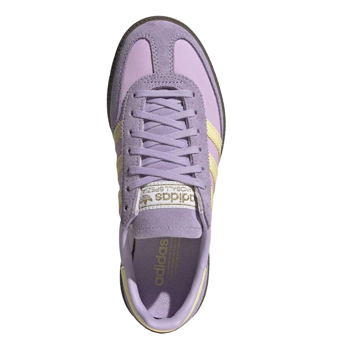 Lilac-Yellow - Lifestyle - Adidas Childrens-Kids Handball Spezial Cow Suede Trainers