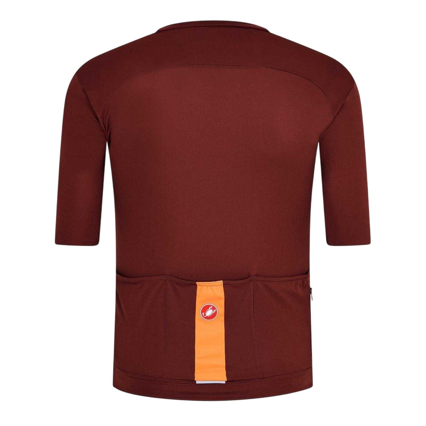 Mocha Brown - Back - Castelli Mens Prologo Lite Short-Sleeved Cycling Jersey