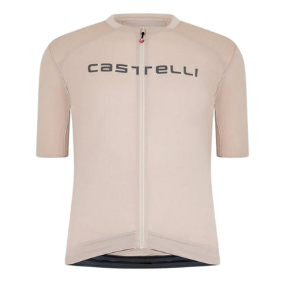 Clay-Gunmetal - Front - Castelli Mens Prologo Lite Short-Sleeved Cycling Jersey