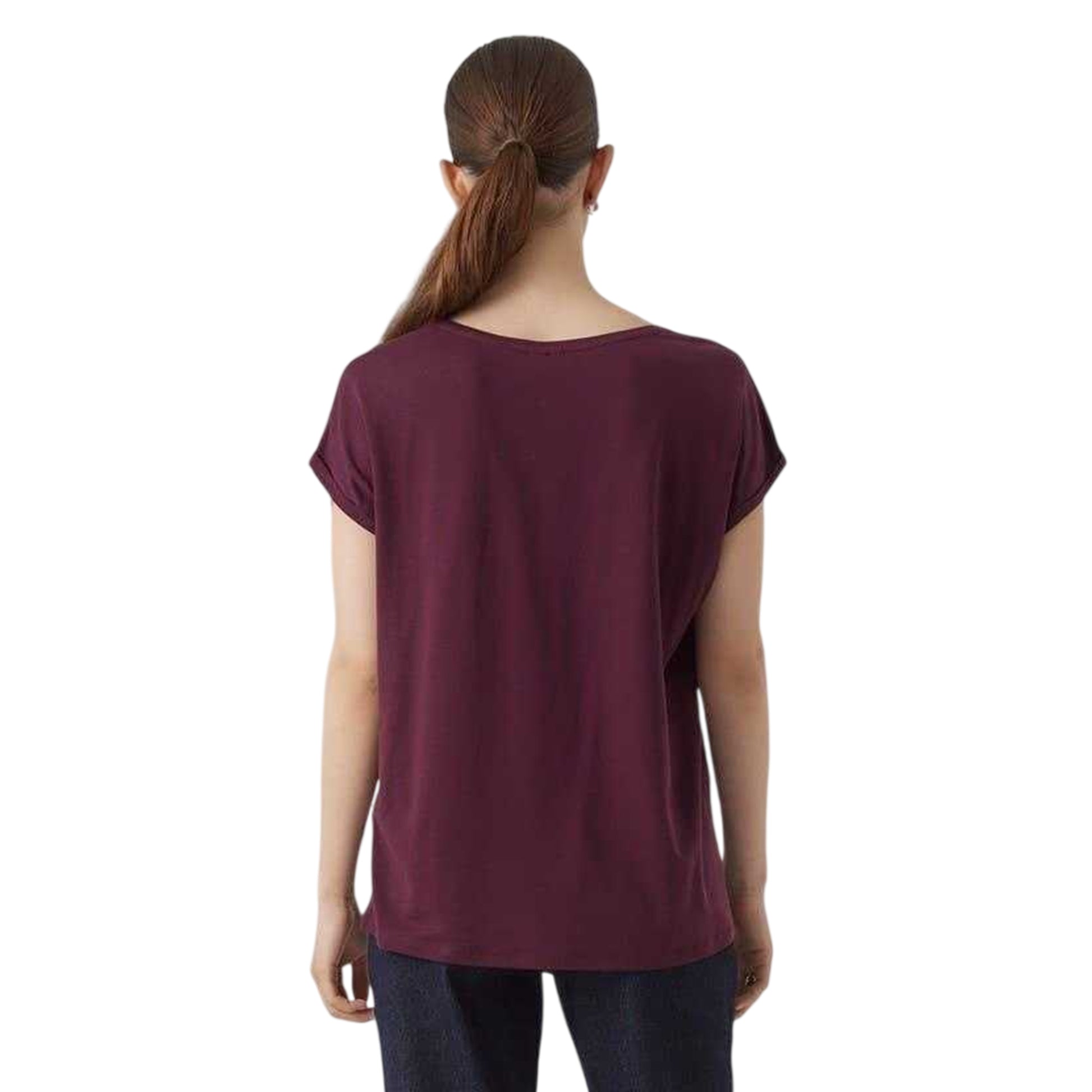 Winetasting - Back - Vero Moda Womens-Ladies Ava Plain T-Shirt