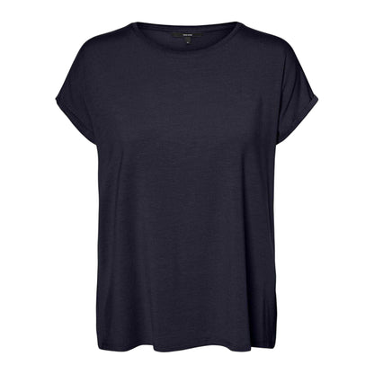 Night Sky - Front - Vero Moda Womens-Ladies Ava Plain T-Shirt