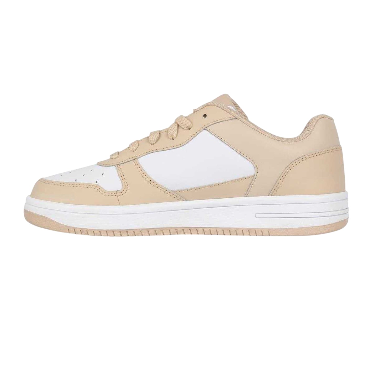 White-Cream - Side - Slazenger Childrens-Kids Tower Leather Flat Trainers