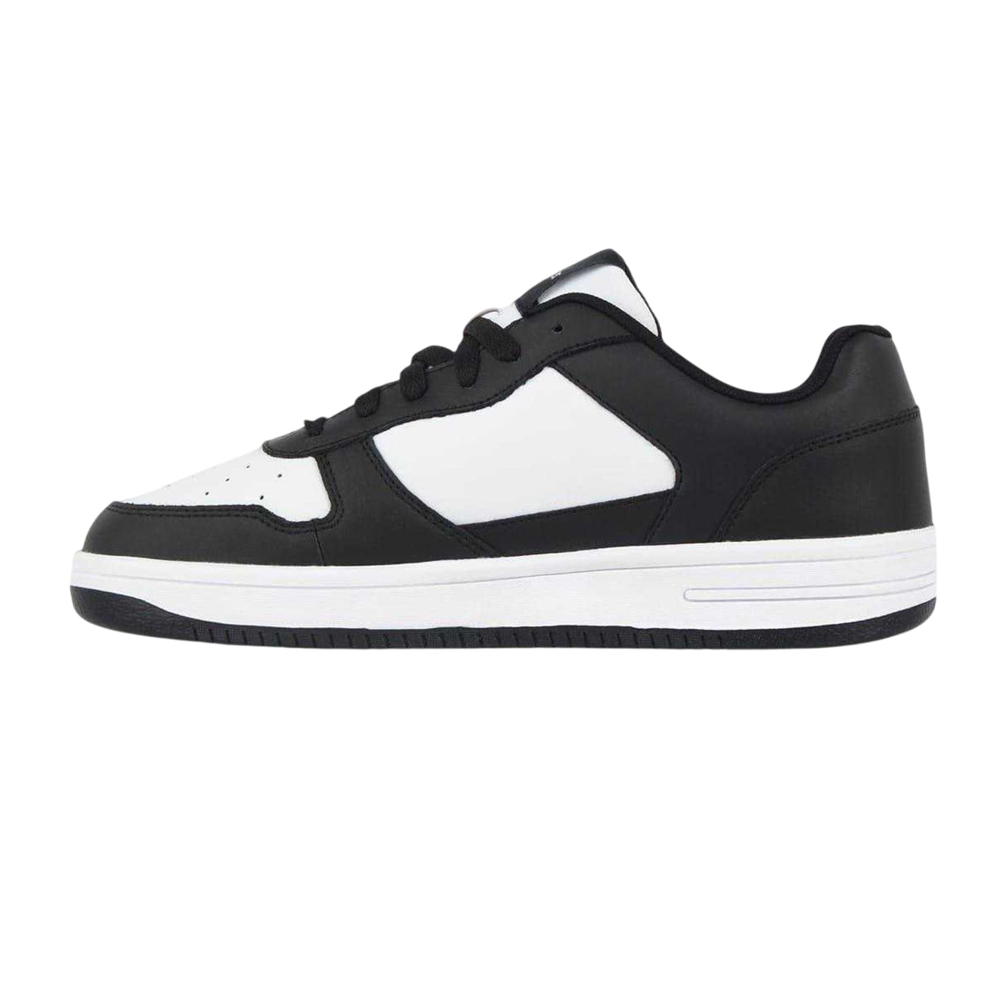 Black-White - Back - Slazenger Childrens-Kids Tower Leather Flat Trainers