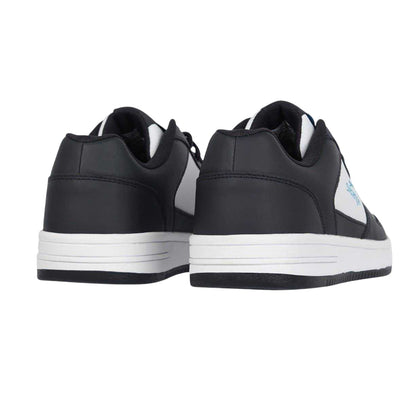 Navy-White - Back - Slazenger Childrens-Kids Tower Leather Flat Trainers