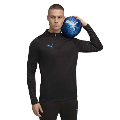 Black Blue - Side - Puma Mens Individual Cup Drill Top