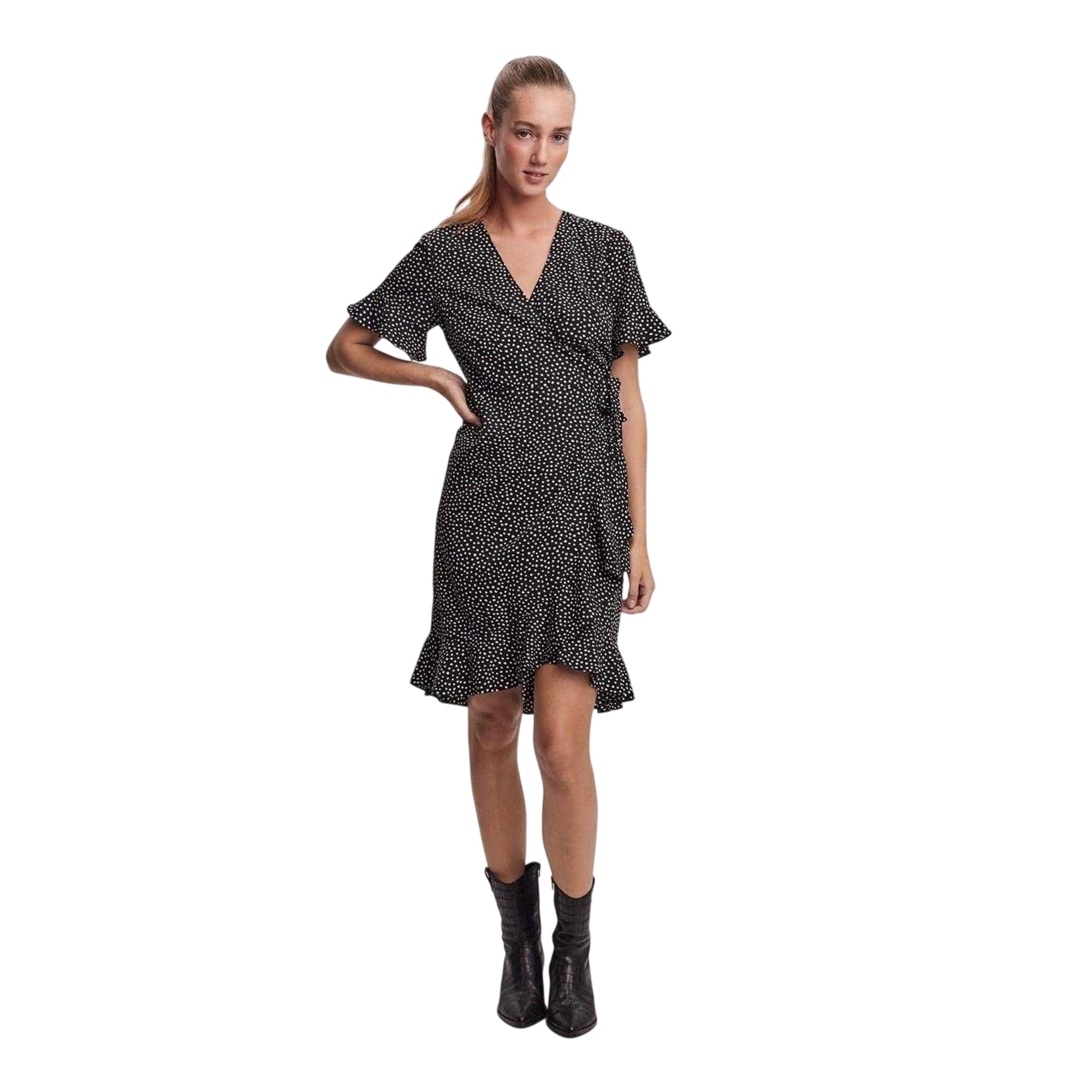 Black - Side - Vero Moda Womens-Ladies Henna Dress