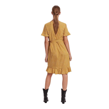 Gold - Back - Vero Moda Womens-Ladies Henna Dress