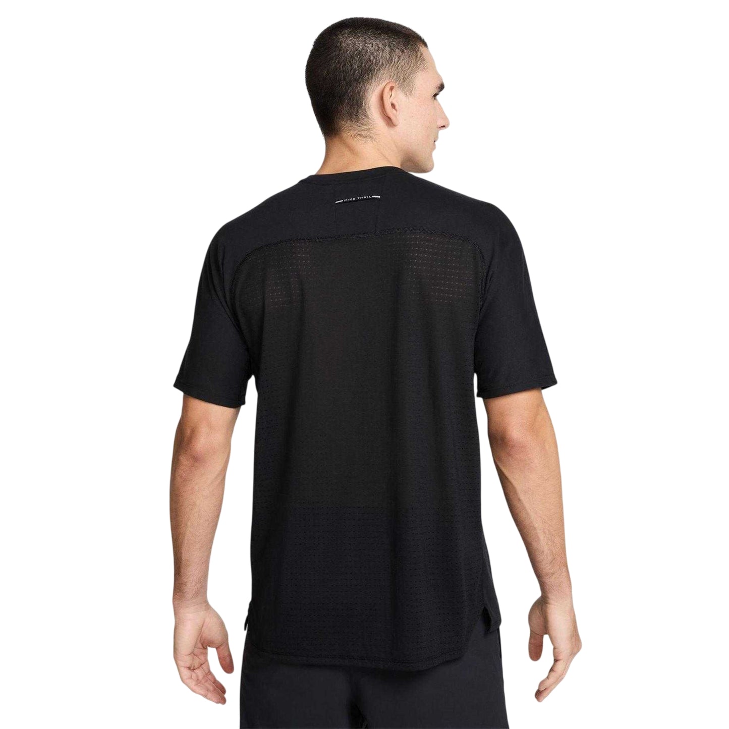 Black - Back - Nike Mens Trail Solar Chase Dri-FIT T-Shirt
