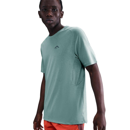 Cannon-Black - Front - Nike Mens Trail Solar Chase Dri-FIT T-Shirt