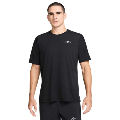 Black - Front - Nike Mens Trail Solar Chase Dri-FIT T-Shirt