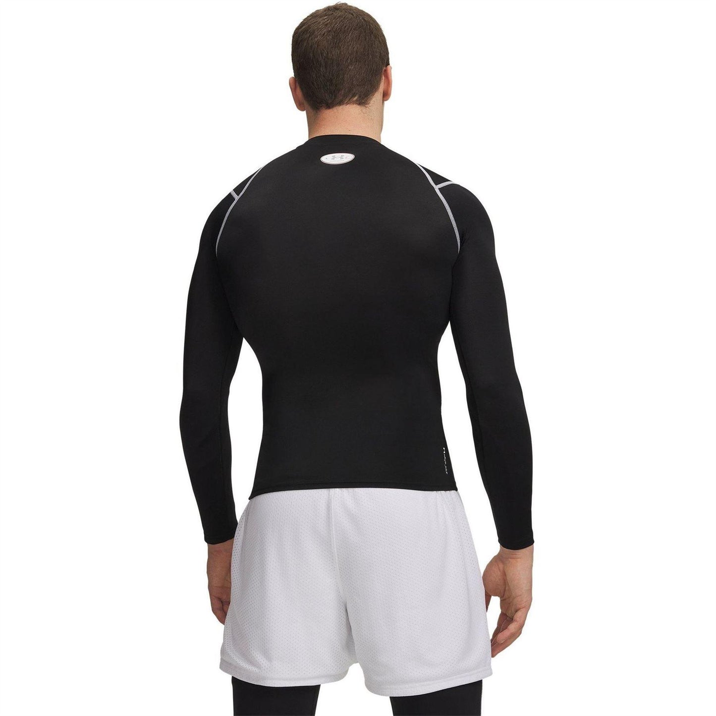 Black - Back - Under Armour Mens Elite Compression Long-Sleeved Base Layer Top