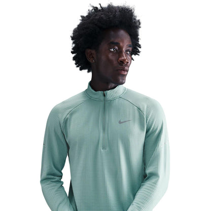 Cannon - Front - Nike Mens Quarter Zip Running Base Layer Top
