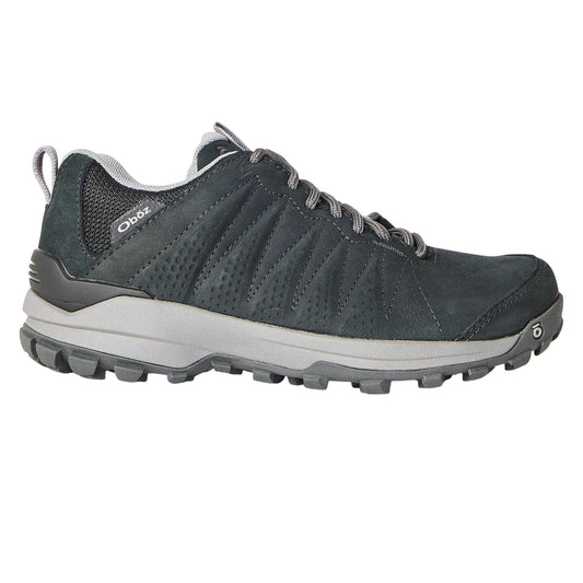 Black - Front - Oboz Womens-Ladies Leather Waterproof Hiking Shoes