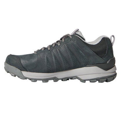 Black - Back - Oboz Womens-Ladies Leather Waterproof Hiking Shoes