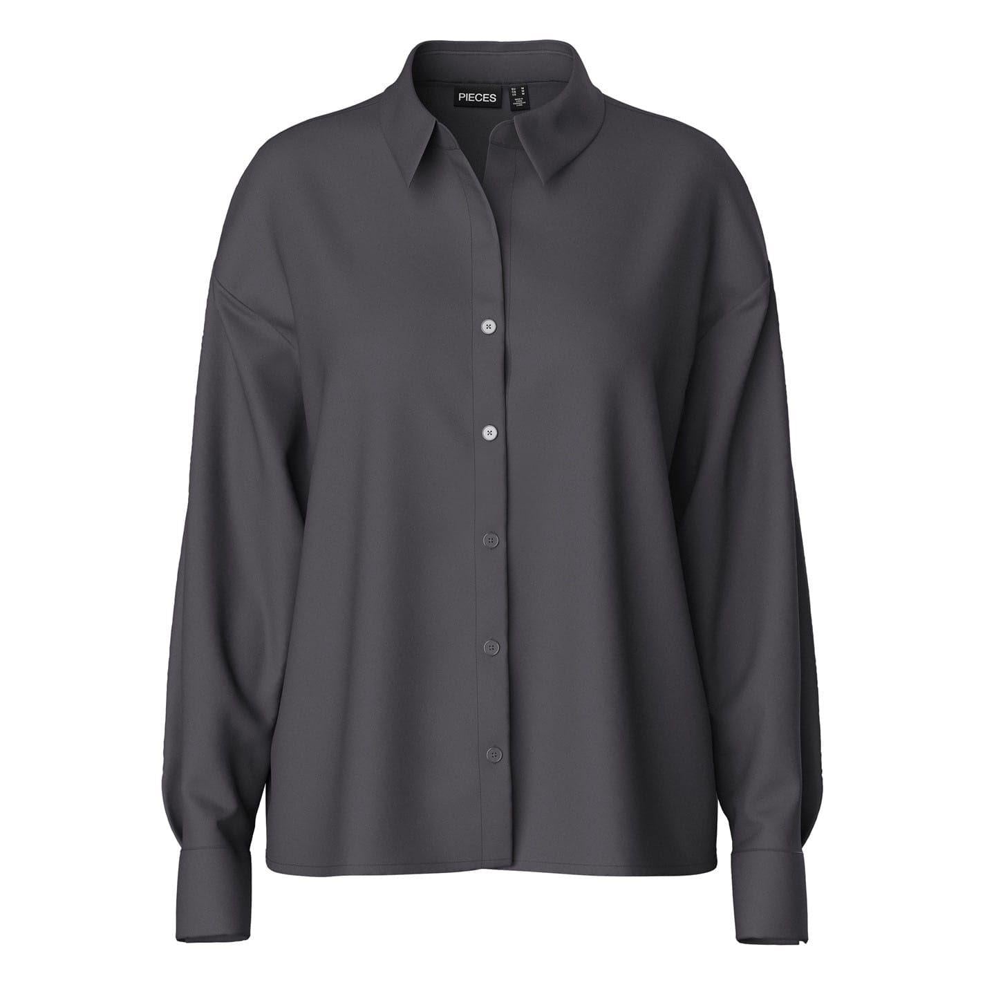 Magnet - Front - Pieces Womens-Ladies Relaxed Fit Long-Sleeved Shirt
