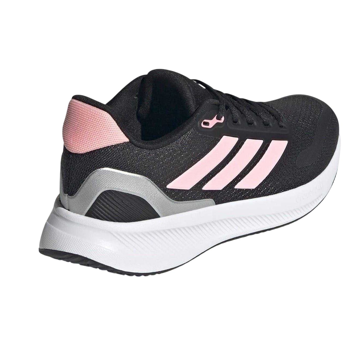 Black-Pink - Back - Adidas Childrens-Kids Runfalcon 5 Cloudfoam Trainers