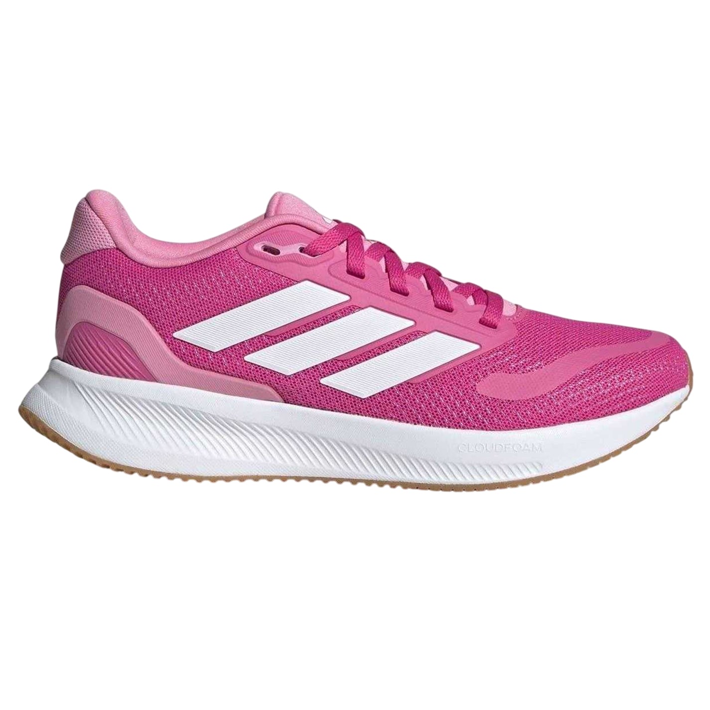 Pink-White - Front - Adidas Childrens-Kids Runfalcon 5 Cloudfoam Trainers