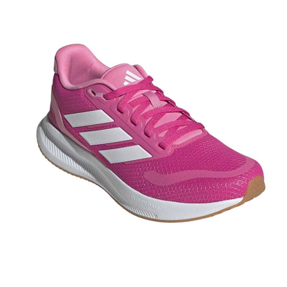 Pink-White - Pack Shot - Adidas Childrens-Kids Runfalcon 5 Cloudfoam Trainers