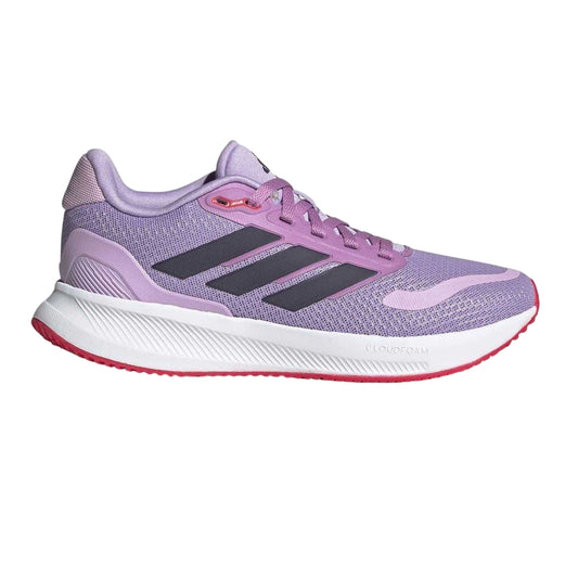 Plum Purple - Front - Adidas Childrens-Kids Runfalcon 5 Cloudfoam Trainers