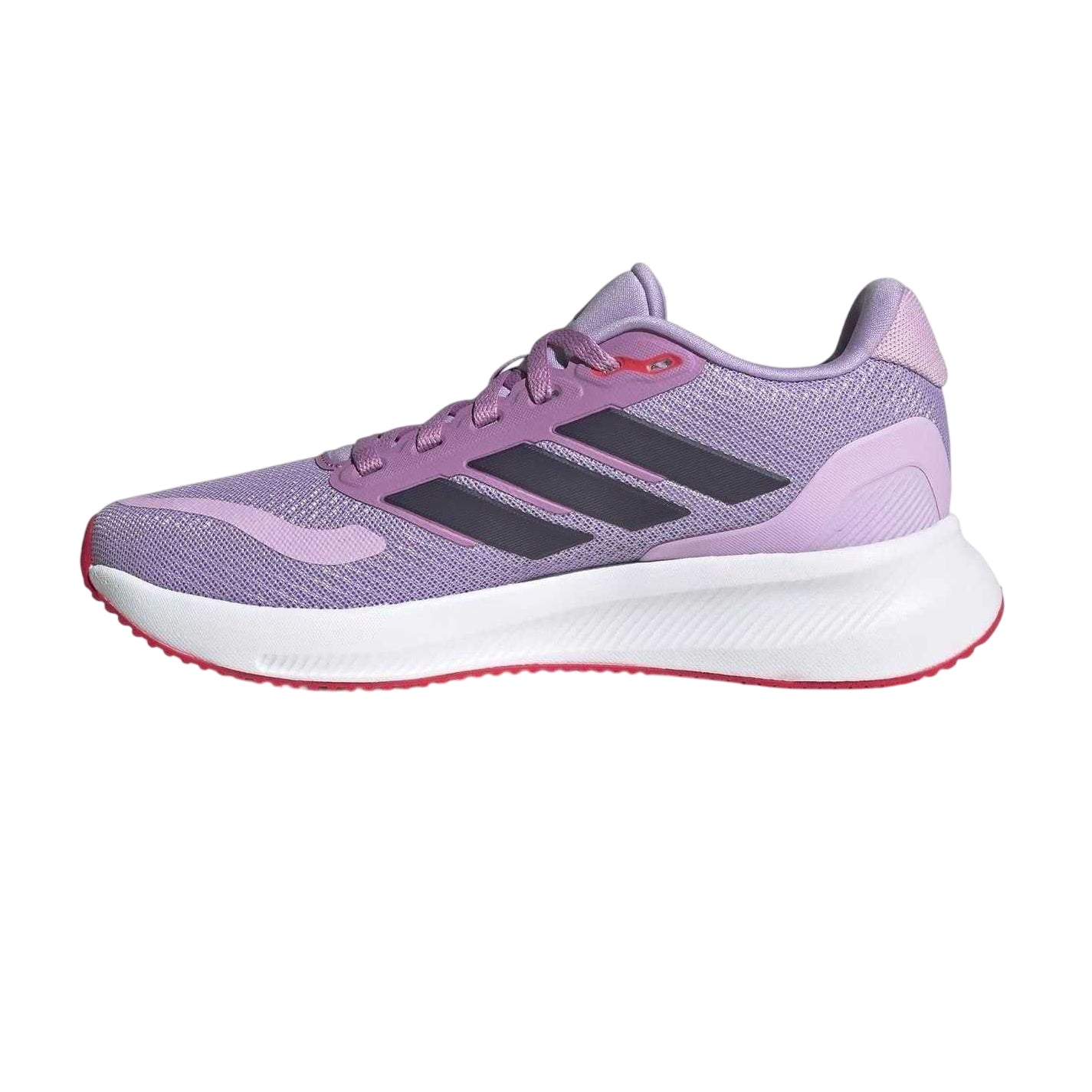 Plum Purple - Side - Adidas Childrens-Kids Runfalcon 5 Cloudfoam Trainers