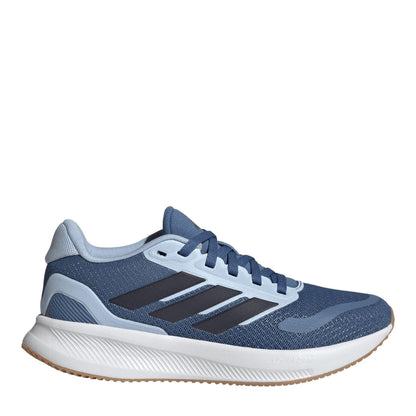 Dusky Blue - Front - Adidas Childrens-Kids Runfalcon 5 Cloudfoam Trainers