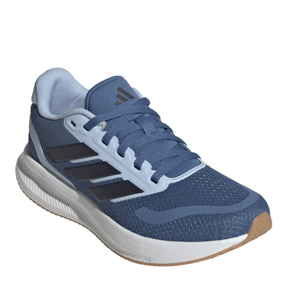 Dusky Blue - Side - Adidas Childrens-Kids Runfalcon 5 Cloudfoam Trainers