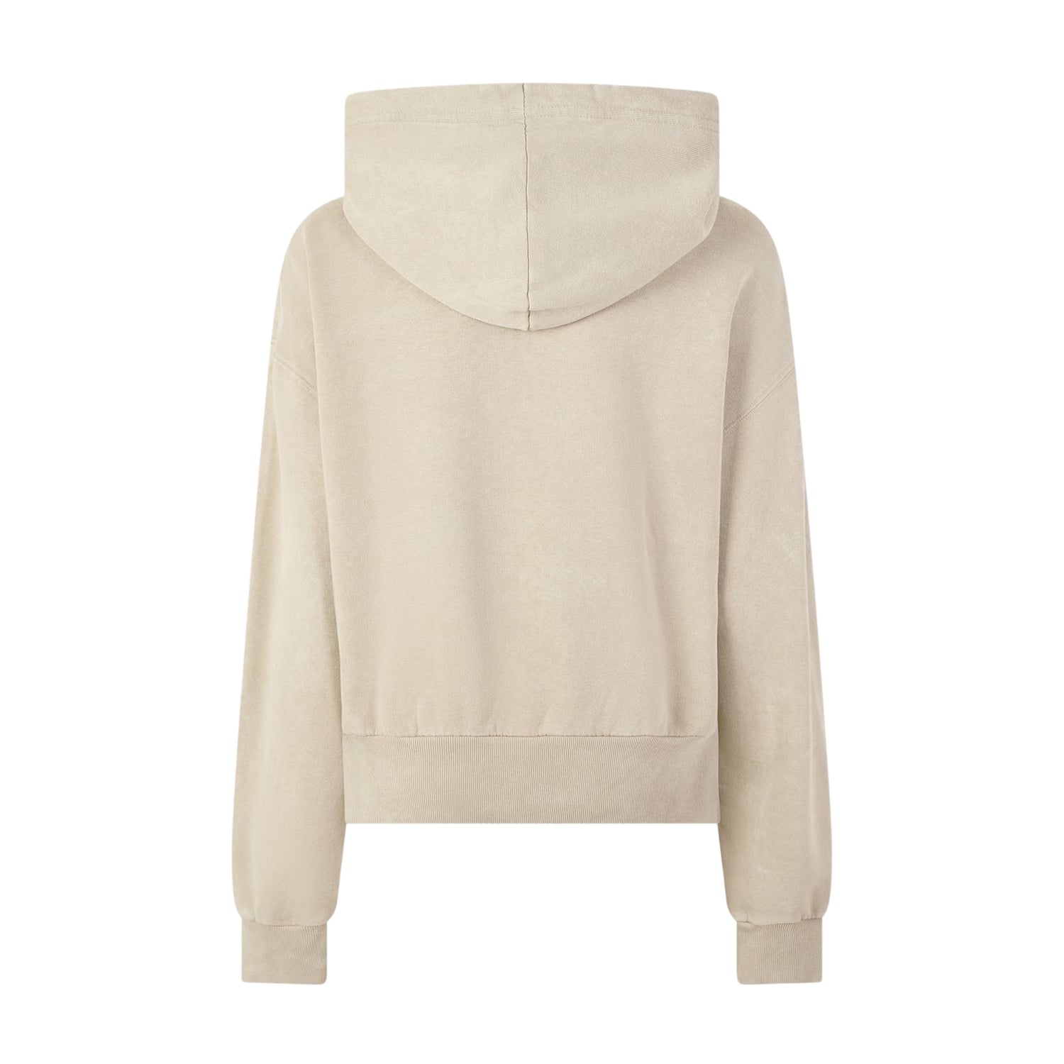 Beige - Back - Lacoste Womens-Ladies Oversized Hoodie