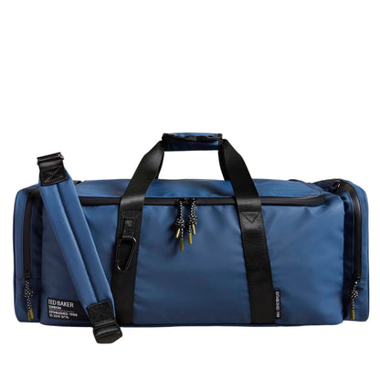 Navy - Front - Ted Baker Hyke Rubberished Holdall