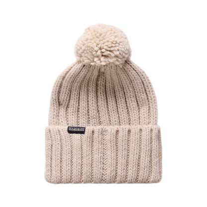 Beige - Back - Napapijri Unisex Adult Beanie