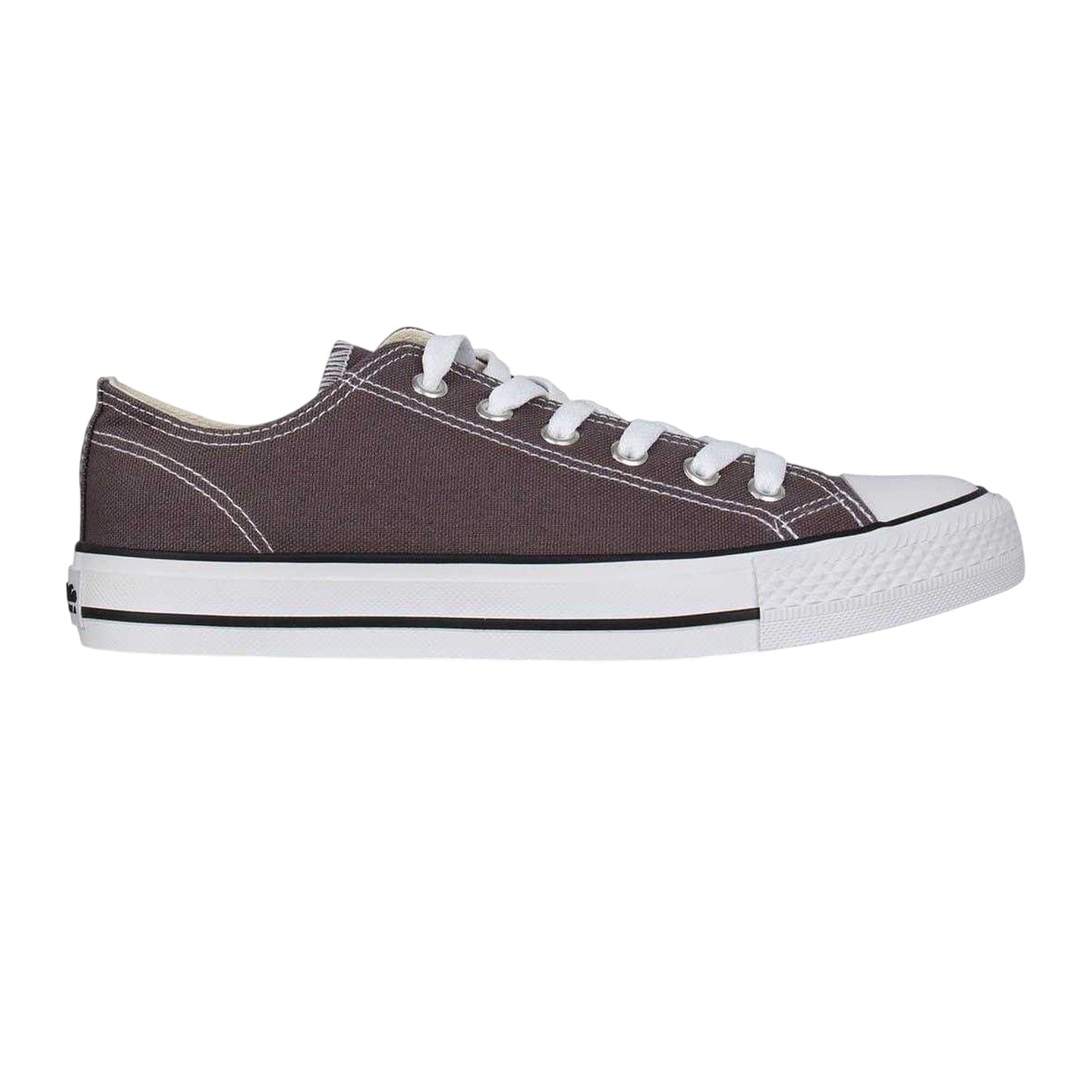 Charcoal - Front - SoulCal Womens-Ladies Canvas Flat Trainers